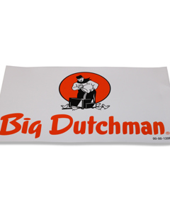 Aufkleber: Big Dutchman  300 x 185mm (für F-Säule)
